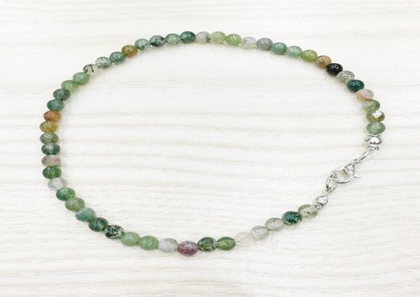 

mg0142 whole indian agate anklet handmade fancy beads mala yoga bead anklet 4 mm mini gemstone jewelry4073003, Black