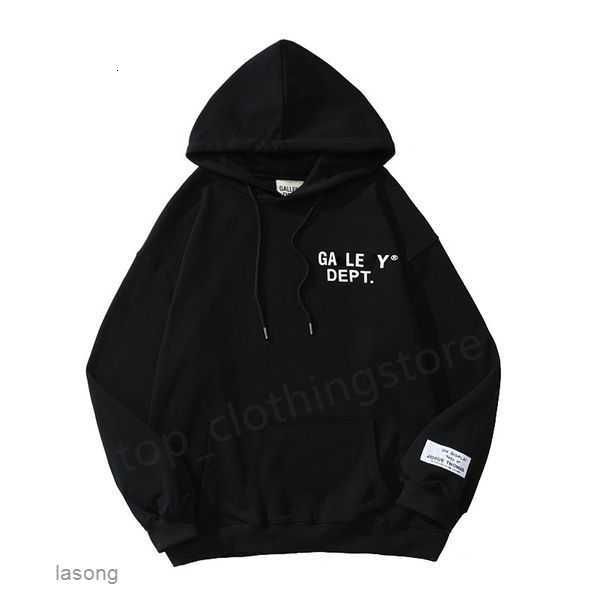 

designer galleries tee depts hoodies mens hooded graphic fashion sweatshirts loose cottons long sleeve casual luxurys clothes lovers clothi, Black