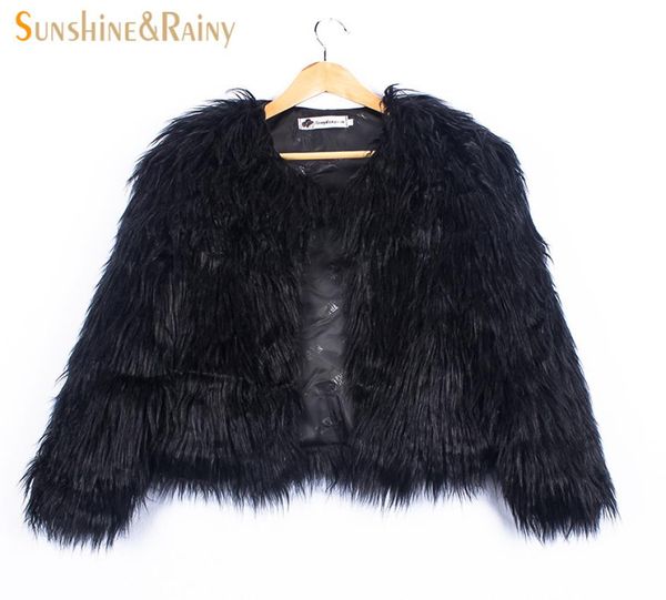 

ins stylish fur jackets for girls autumn kids jackets and coats waterfall baby girl faux fur coat children outerwear 210y y1892112356206, Blue;gray