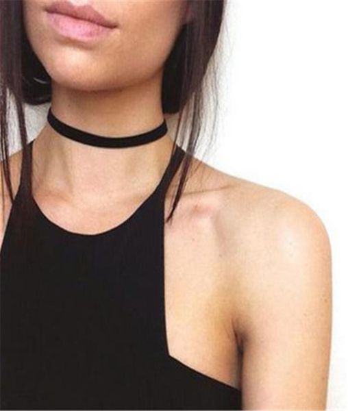 

valentine039s day gift punk gothic white velvet choker necklace tattoo necklaces women chocker collares mujer collier femme bij9592669, Golden;silver