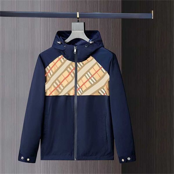 

multi style designer hooded jacket mens spring autumn men windbreaker casual coat size m--xxl v12m v12m 3np1, Black;brown