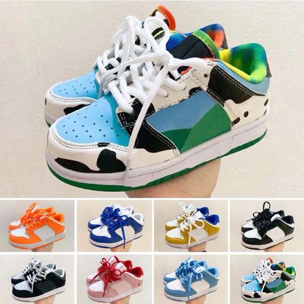 

2022 childrens kids trainer shoes for boy girl sports low cows trainers boys girls athletic outdoor sneakers children eur 25-35, Black