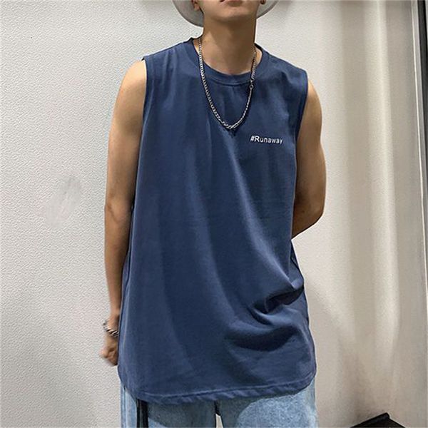 

mens tank cotton vests summer sleeveless shirts letter printed vest loose causal fashion outwear streetwear beach clothing 230713, White;black