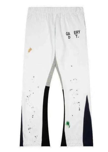 

fashion designer men's pants galleries sweatpants dept speckled letter print women's couple loose versatile casual straight graffi, White;black