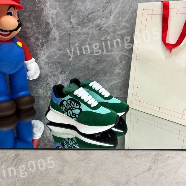 

new designer sneakers calfskin casual shoes reflective shoes vintage trainers sneaker leisure shoe platform lace-up xsd221109, Black