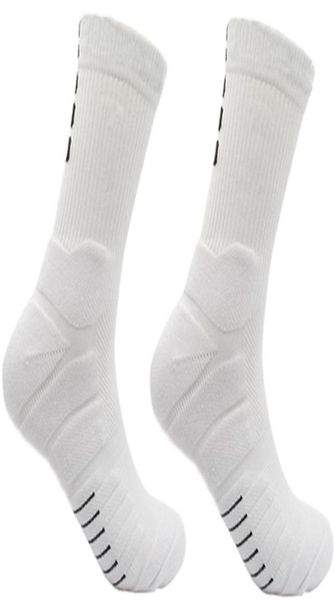

professional basketball socks men039s midtube stockings highthickened towel bottom actual combat pressure sport hook brea7904973, Black