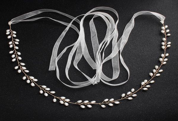

gold wedding sashes 2019 new luxury rhinestone pearls belt wedding dress accessories belt 100 handmade bridal sashes prom party 5993918, White