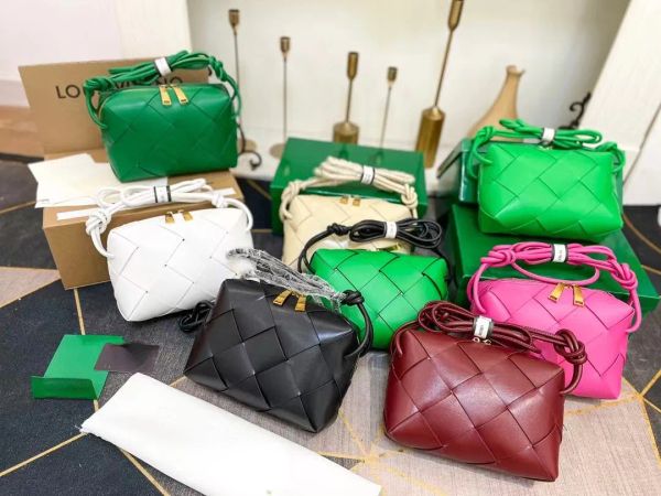 

2023 fashion crochet jodie bags designer green bags luxury 5a quality woven handbag purse woman tote bag single shoulder small h