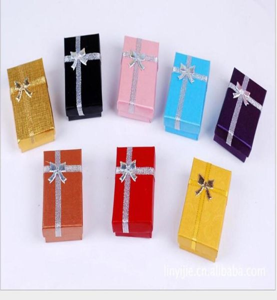 

new gift beautiful fashion jewelry bracelet ring earring pendant box 8525cm assorted 144pcs8648514, Black;white