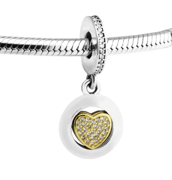 

fit europe bracelet pan signature heart pendant charm beads for woman original 925 silver jewelry making female fashion make up9711962
