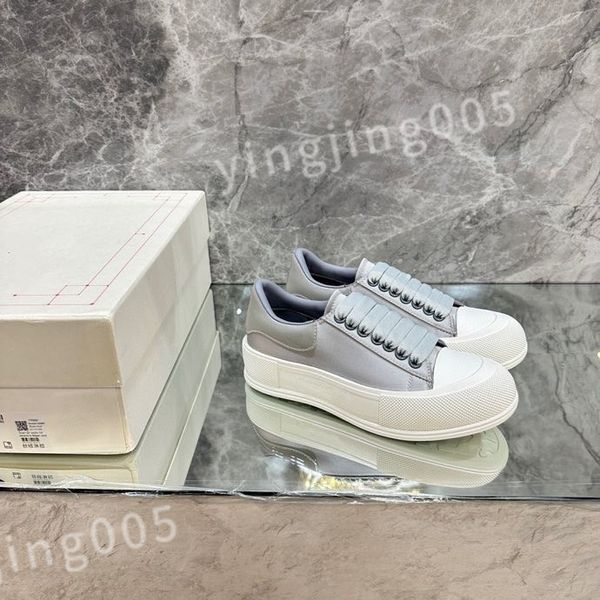 

designer stage leather casual shoes fashionable sports platform mens womens velvet white lace up alexander sneakers xsd221106, Black