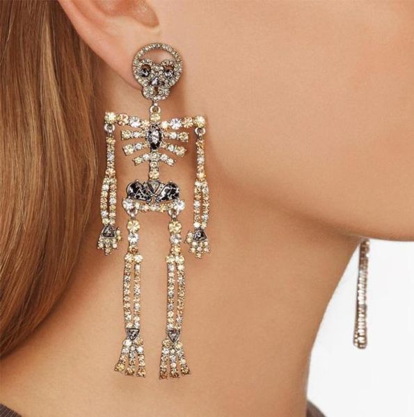 

woman designer earrings diamond dangle drop errings halloween big earrings luxury trendy jewelry hip hop fashion charms bling acce9957456, Silver