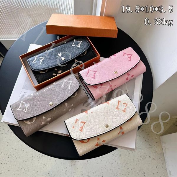 

pu leather wallets for women men long style multi layer zipper bags credit id cards cash coin purse black white pink brown color large capac, Red;black