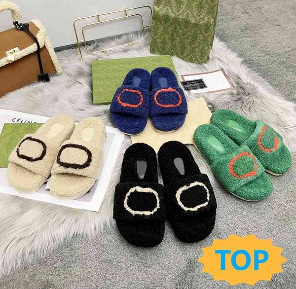 

classic designer slippers men women sandals indoor plush cotton slipper luxury home platform flip flops fashion beach shoes flat cozy size 3, Black