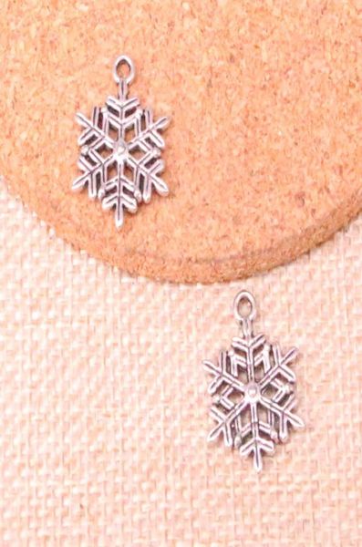 

100pcs charms snow snowflake 2216mm antique making pendant fitvintage tibetan silverdiy handmade jewelry9222403, Bronze;silver
