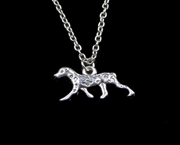 

fashion 1325mm dog dalmatians pendant necklace link chain for female choker necklace creative jewelry party gift1753229, Silver