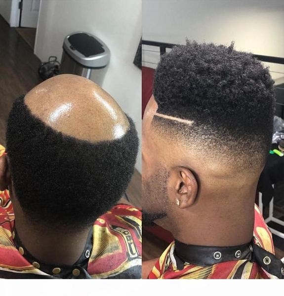 

super durable skin base 6mm afro curl mens hair toupee for african america black mens 100 human hair toupee curly wigs2507380