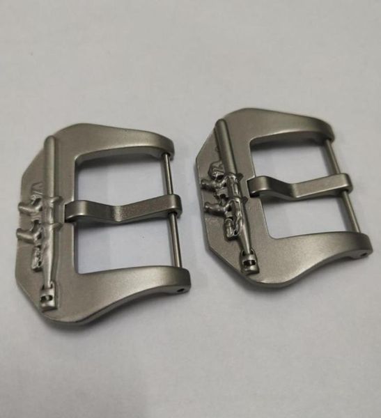 

new fashionable gunboat panerai stainless steel pin buckle for silicone strap leather strap silver 22 24m039m3967827, Black;brown
