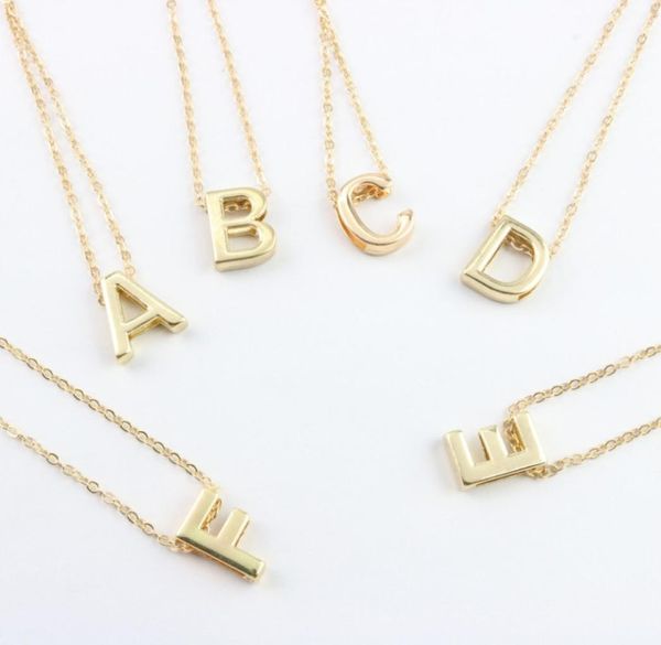 

fashion letter name initial chain pendant fashion necklace az gold plate9787446, Silver