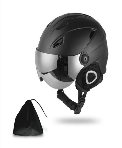 

wholeski helmet ultralight integrallymolded skiing helmet winter skiing snowboard sports safety with goggles visor3641292