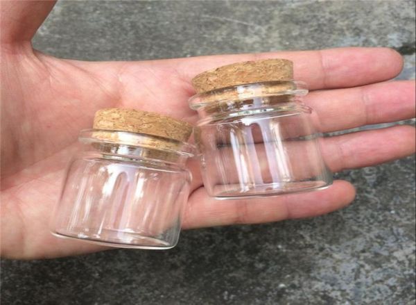 

37x40x27mm 20ml cute glass vials glass bottles with corks small glass jars gift bottles 50pcs factory whole 3501975