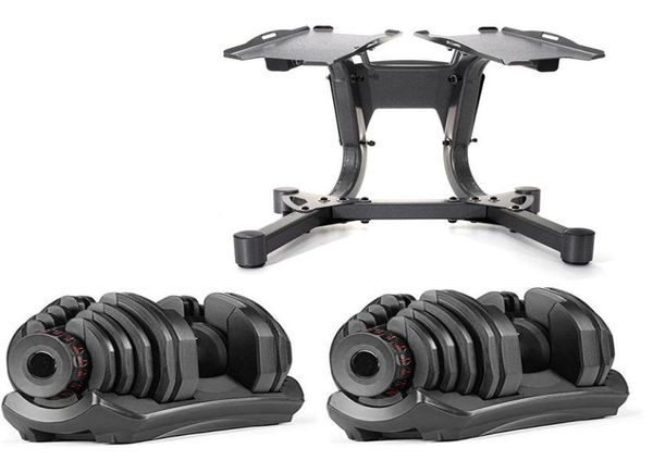 

adjustable dumbbell set workout weights 90lb 40kg stand included8633999
