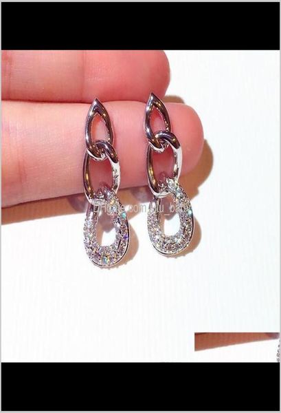 

metal braided geometric trendy long earrings for woman girls super sparkling diamonds crystals fashion luxury designer gold vj6aq 8707441, Golden;silver