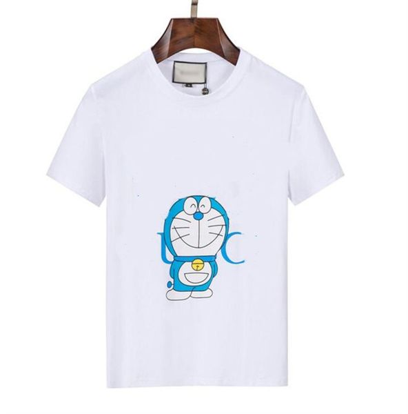 

23 new early spring new print short-sleeved t-shirt, super good feel, fashionable and versatile, same style for men and women, round neck fa, White;black
