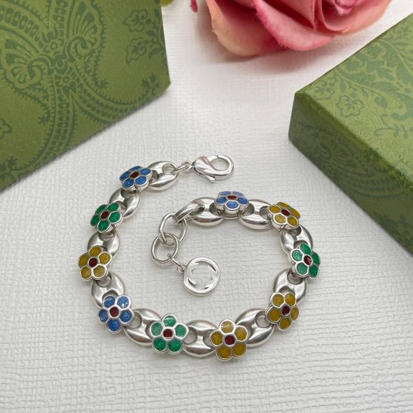 

luxury design bangles brand letter bracelet chain famous women 18k gold crystal rhinestone pearl wristband link chain couple gifts jewerlry, Black