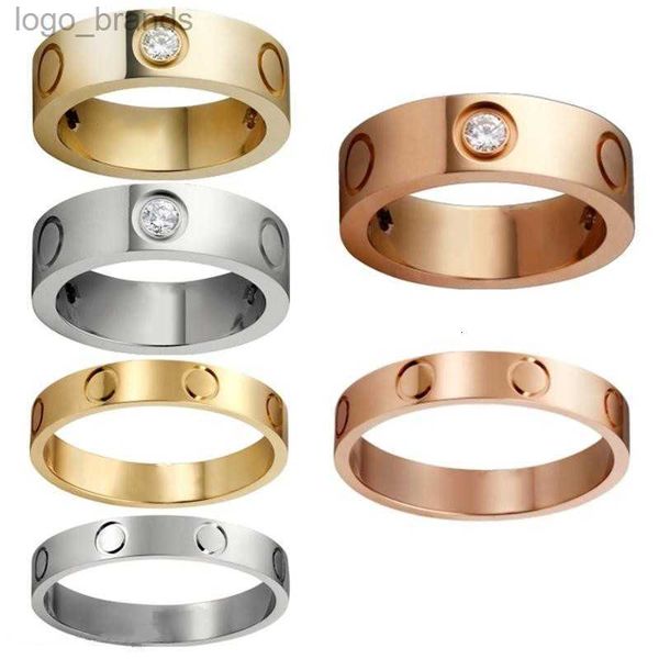 

designer ring rings titanium steel love ring women men promise silver gold wedding rings for lovers couple jewelry with dust bag