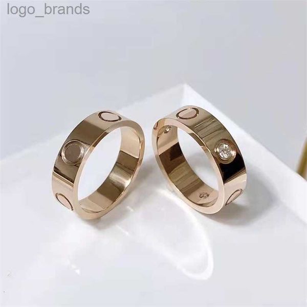 

designer ring rings titanium steel silver love rings men and women rose gold jewelry couples christmas ring gift party wedding accessories s