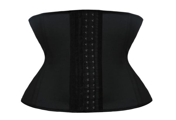 

woman bustiers plus size xs6xl women 100 latex rubber waist trainer cincher underbust corset 9 steel boned shapewear35979528064009, Black;white