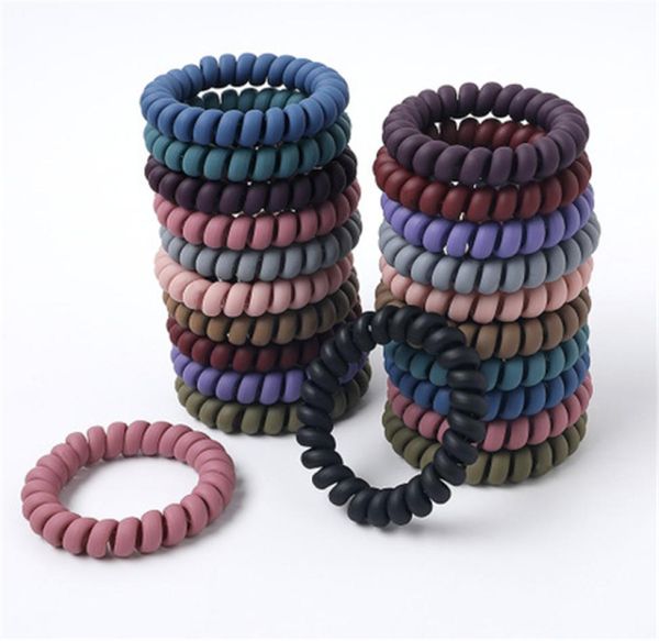 

women frosted coil hair ties large hairbands elastic hair rope rubber ring ponytail holder for girls thick hair accessories wholes5345718, Slivery;white