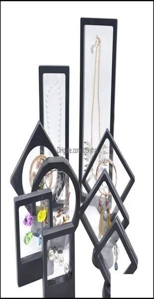 

jewelry stand whole 2021 3d floating frame display holder box with stands for challenge coins medallions drop del3352496, Black