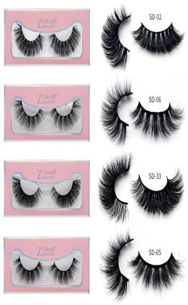 

3d faux mink eyelashes hand made cilios long lasting volume lashes extension false eyelashes with pink paper box9605793