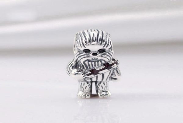 

2020 new 925 sterling silver star chewbacca charm bead fits european jewelry charm bracelets4189305, Black