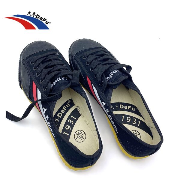 

dress shoes dafu original parkour shoes kungfu sneakers martial arts shaolin taichi taekwondo wushu soft comfortable men women 230714, Black