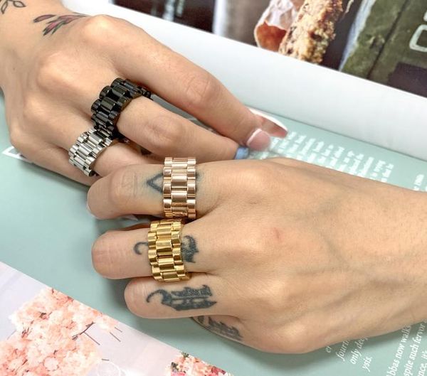 

love ring mens band geometry rings 2022 jewelry women stainless steel 18k gold plated 18k white gold plated never fade not allergi8048637, Golden;silver