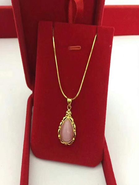 

fashion jewelry rhinestone pink pendant with gold plated chain necklace egyptian ankh of life bling for women 0121101660831, Silver