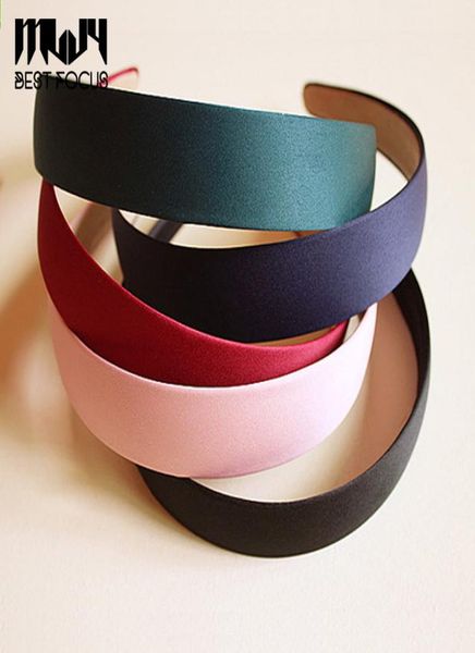 

mljy 8 colors wide plastic headband hair band accessory whole satin headwear hair clasp hair accessories 6pcslot drop shippin1991962, Silver
