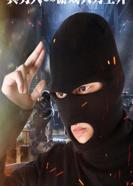 

beanies army tactical mask 3 hole full face winter cap balaclava motorbike motorcycle helmet6642947