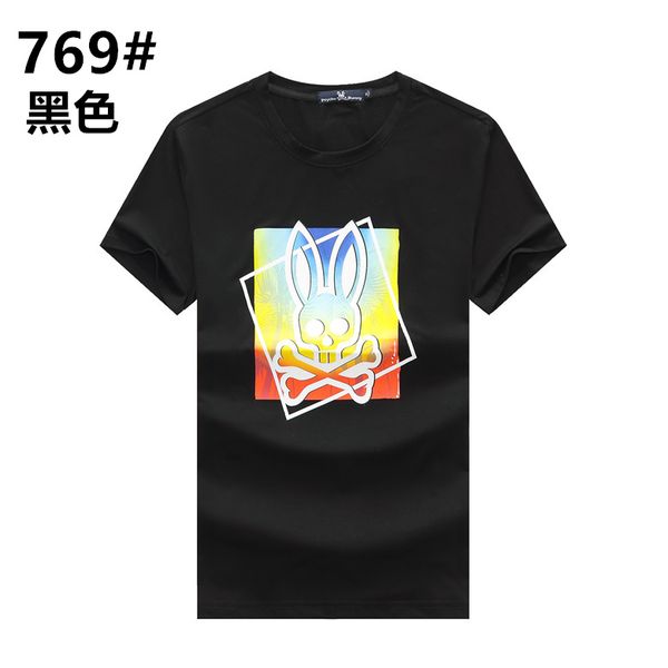 

2023 summer cartoon letter pr3nt men's casual t-shirts crew neck short-sleeve breathable fashion men's tees fb042, White;black