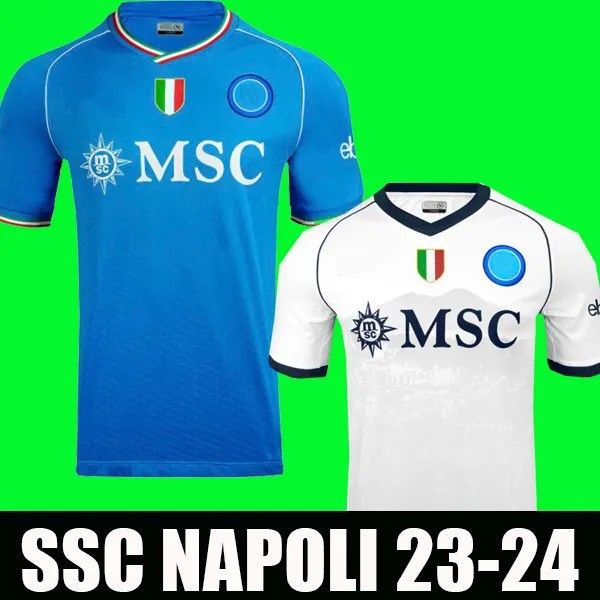 

23 24 napoli soccer jerseys maglia naples 2023 2024 zielinski anguissa minjae kvaratskhelia osimhen lozano insigne maradona ssc men football, Black;yellow