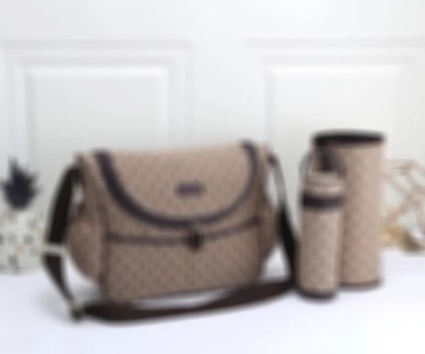 

baby designer diaper bags mummy multi-function messenger diapers bag 3pcs set print leather canvas functional dad dry shoulder gift ideas ba