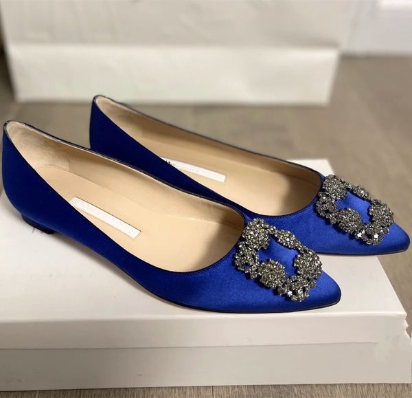 

designer dress shoes loafers drill buckle womens flat heels fashion party pointed toes wedding shoes sizes 35-42, Black