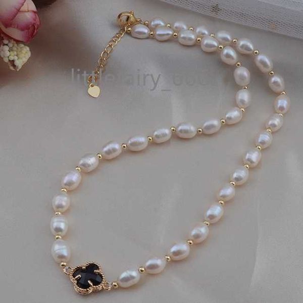 

bohemia bead necklace half natural freshwater pearl beads chain jewelry, Silver