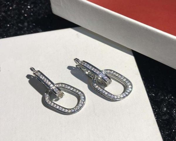 

hoop huggie brand fashion jewelry french celi style oval zircon stud earring women crystal dangle pendant earrings eardrop gift6523688, Golden;silver