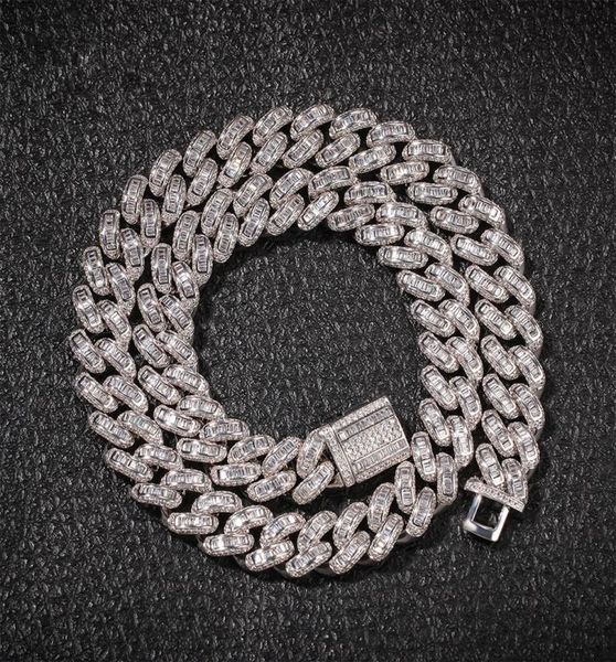 

hiphop zircon necklace chains hip hop jewelry gold silver copper material cz mens necklace bracelet new5520130