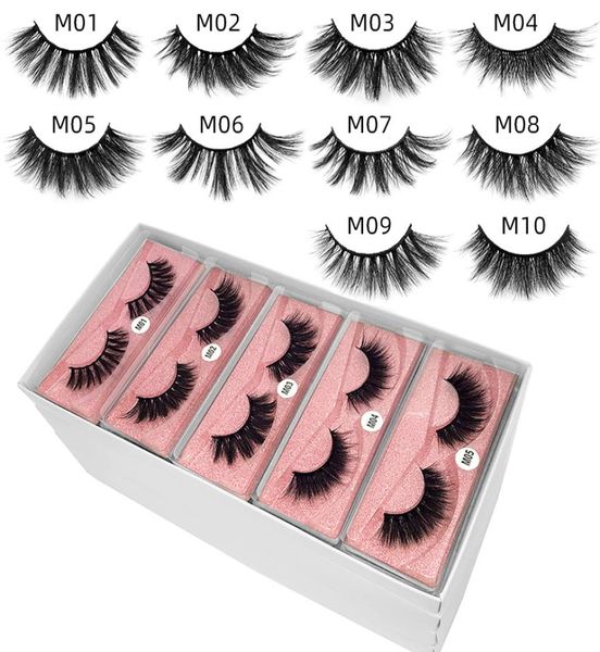 

3d mink eyelashes faux natural false eyelashes 3d mink lashes soft make up extension makeup fake eye lashes 3d eyelashes whole7860443