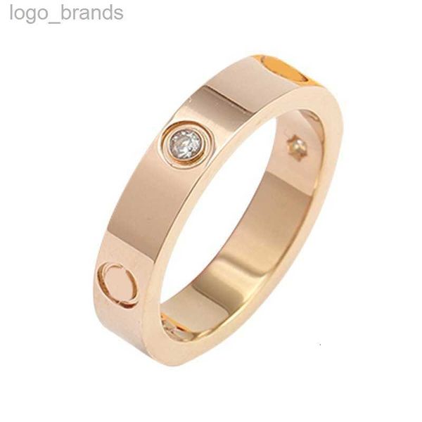 

designer ring rings love screw ring mens rings classic luxury women titanium steel gold-plated jewelry gold silver rose never fade 4 5 6mm